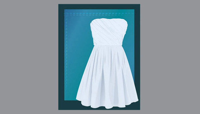 vector rendering of dress