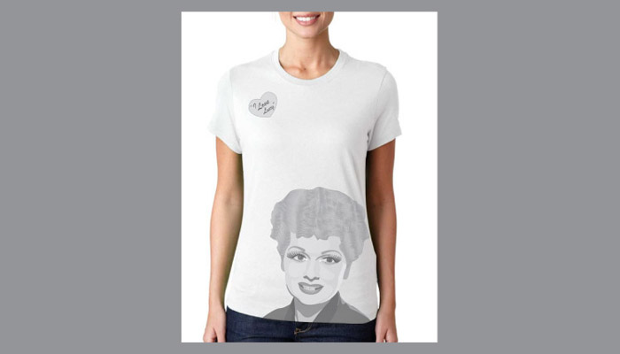 vector rendering of Lucille Ball