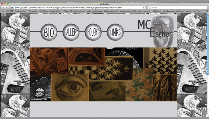 mc escher home page