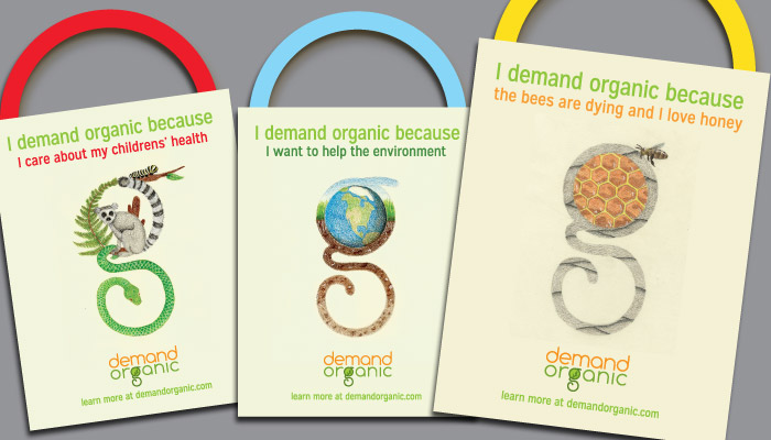 demand organic tote bag